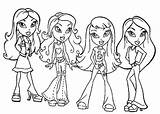 Bratz Coloring Pages Kidz Color Getcolorings Homely sketch template