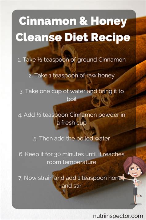 cinnamon  honey cleanse diet   work  weight loss nutri inspector