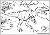 Allosaurus Coloring Pages Dinosaur Color Dinosaurs Online Printable Getcolorings Coloringpagesonly sketch template