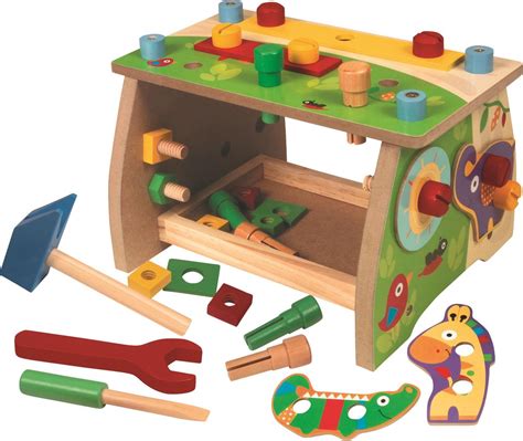 bolcom speelgoed houten werkbank met gereedschap