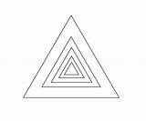 Triangle Coloring Pages Printable Shape sketch template