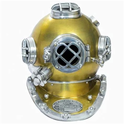 diving helmet  navy mark  boston deep sea scuba antique divers