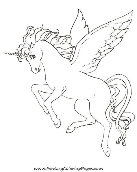 winged unicorn coloring page youngandtaecom unicorn coloring pages