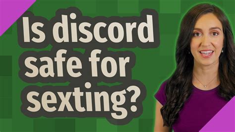 is discord safe for sexting youtube