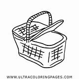 Picnic Basket Drawing Coloring Blanket Clipart Sketch Line Cestino Colorare Da Table Paintingvalley Collection Getcolorings Pages Book Getdrawings Color Drawings sketch template