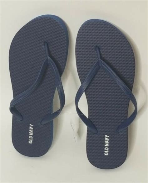 Old Navy Flip Flops Navy Blue Womens Size 7 Ebay