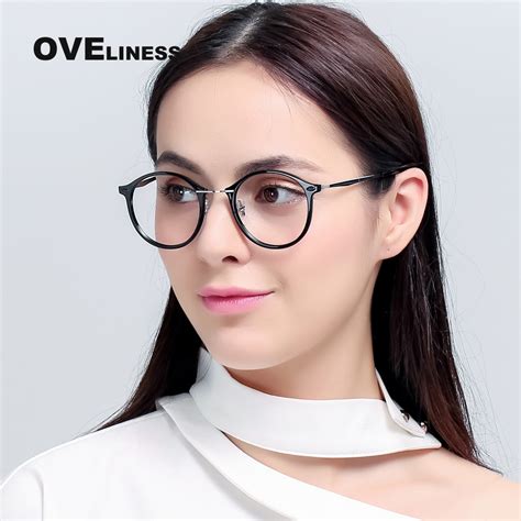 buy tr90 eyeglasses frame women vintage round optical