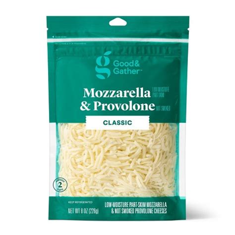 shredded mozzarella provolone cheese oz good gather target