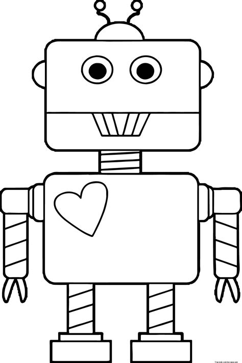 robot coloring page  print   kids coloring pagefree kids coloring page