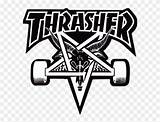 Thrasher Skate sketch template