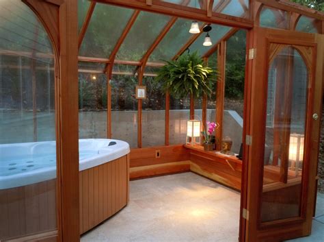 8 X 12 Nantucket Greenhouse With Hot Tub Covered Hot Tub Hot Tub