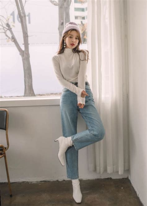 Fashion Style Korean Skinny Jeans Followme Photography Style Gaya