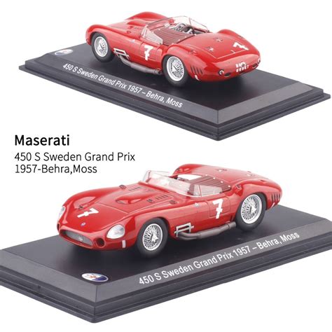 1 43 Scale Italy 1957 Maserati 450s Sweden Grand Prix 7 Racing Car