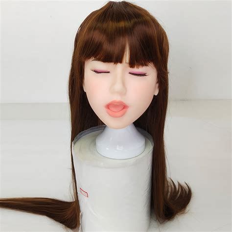 A Single Tpe Sex Doll Head For Men Masturbation With Oral Sex Opening