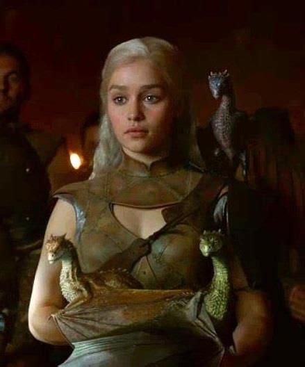 Daenerys And Her Dragons Game Of Thrones Emilia Clarke Mother Of
