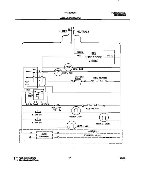schematic wiring diagram  refrigerator