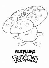 Kolorowanka Morindia Wydruku Pokemony Vileplume Rysunek sketch template