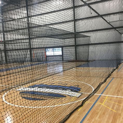 indoor batting cage   great  ball practice performance fieldhouse
