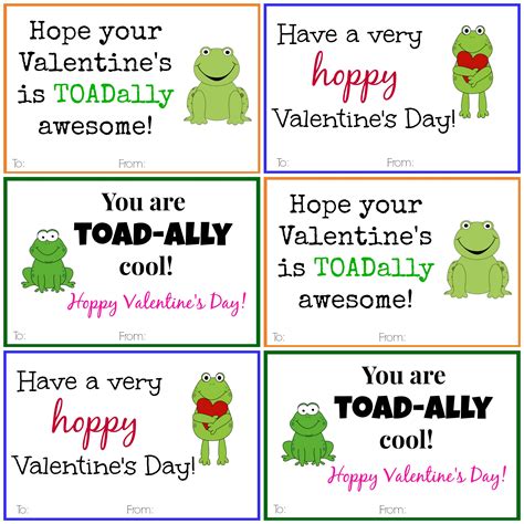 printable valentines day cards  kids