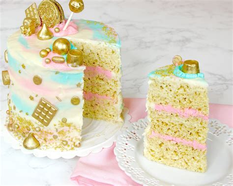 {video} no bake gender reveal cake the lindsay ann