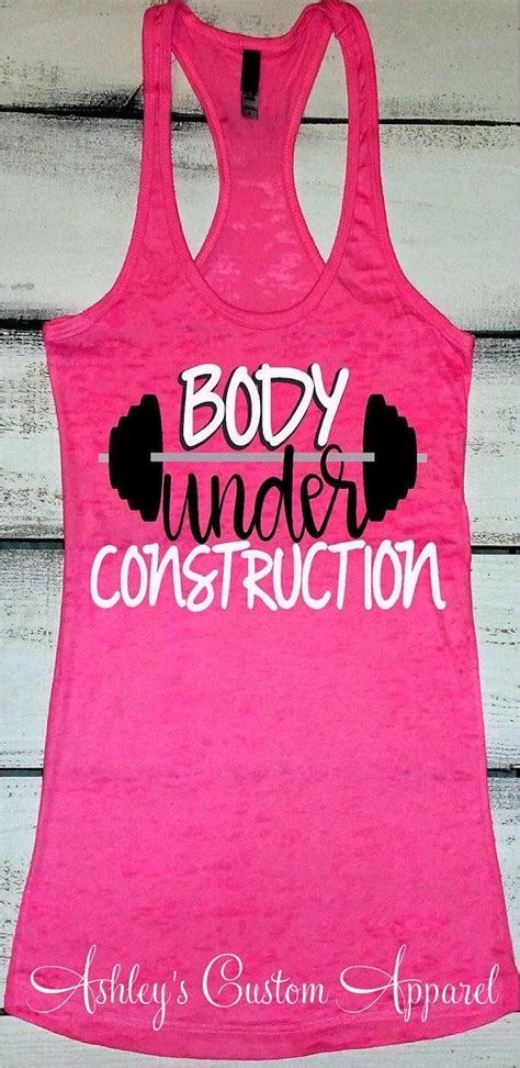 workout tanks for women inspirational gym shirts under construction
