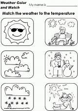 Kindergarten Seasons Temperature sketch template