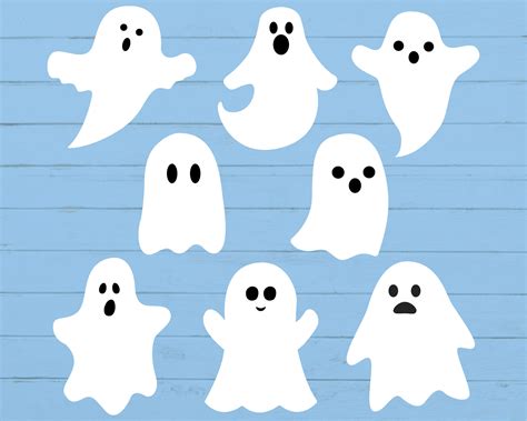 ghost svg bundle png dxf eps ai  jpg ghost svg cute etsy