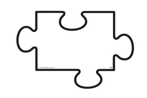jigsaw pieces template clipart