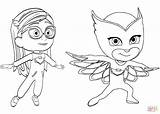 Pajama Amaya Masks Owlette sketch template
