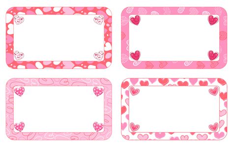 heart valentine labels    printables printablee