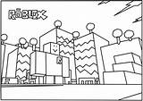 Roblox Coloring Pages Printable Print Building sketch template