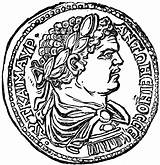 Roman Coin Clipart Clip Cliparts History Template Coloring Pages Library sketch template
