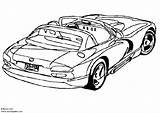 Dodge Coloring Viper Pages Getcolorings Color sketch template