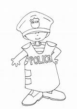 Stamps Digi Junior Policeman Dolls Stamp Coloring Dearie Color Boys Police Pages Digital sketch template