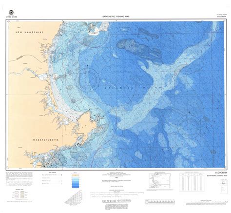 nos scanned bathymetric  fishing maps ncei