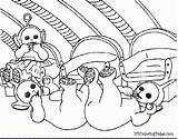 Teletubbies Coloring Book Library Clipart Pages Lala sketch template