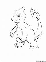 Coloring Charmeleon Pokemon Pages Getcolorings Printable sketch template