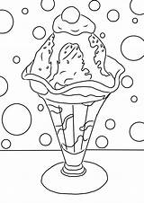 Ice Cream Sundae Colouring Sheet Printable Adults Food Sheets Pdf Print Mental sketch template