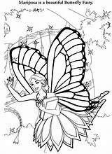 Coloring Fairy Pages Beautiful Getcolorings Mariposa Barbie Butterfly sketch template