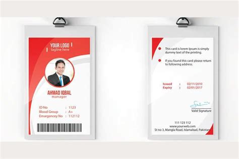 Id Card Design Template Free Download – Cabai