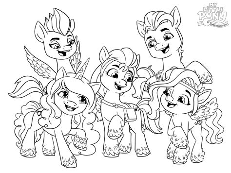 pony   generation coloring page  printable