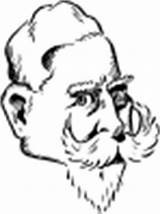 Kaiser Wilhelm Clip Vector Mustache Outline Svg Small Clker Head Man sketch template