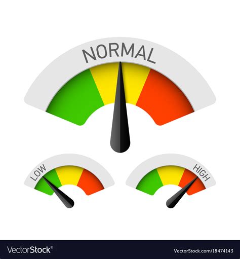 normal  high gauges royalty  vector image