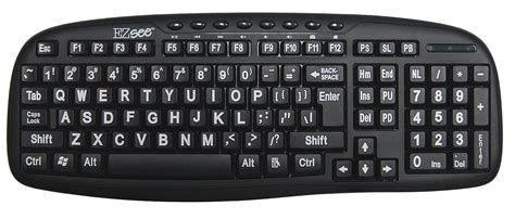 buy ezsee  dc usb wired large print keyboard english standard qwerty
