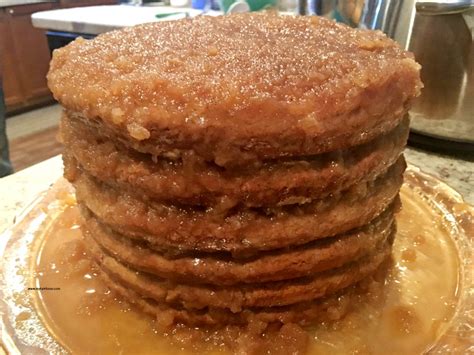 old fashioned stack cake with appalachian apple butter