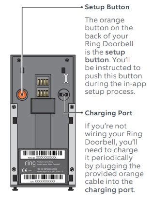 ring video doorbell setup installation guide text manuals
