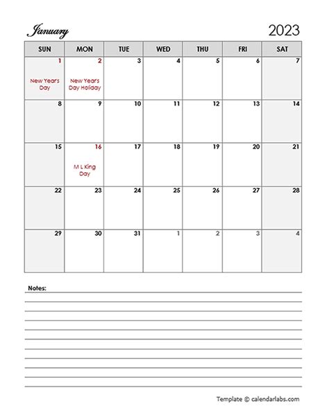 printable calendar word  notes  calendar printable