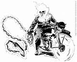Rider Ghost Coloringtop Sztuka Komiksowa Motocykle Francavilla sketch template