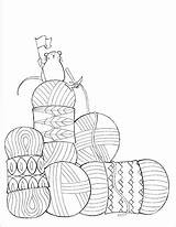 Coloring Crochet Yarn Book Pages Knitting Dream Knit Colouring Sheets Knitpicks Books Visit Habit Franklin sketch template