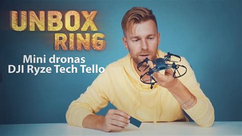 mini dronas dji ryze tech tello unbox ring laisves tv  youtube